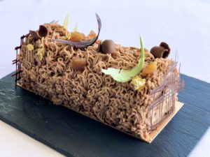 BUCHE AL CIOCCOLATO, NOCCIOLE E MARRONI