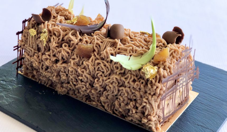 BUCHE AL CIOCCOLATO, NOCCIOLE E MARRONI