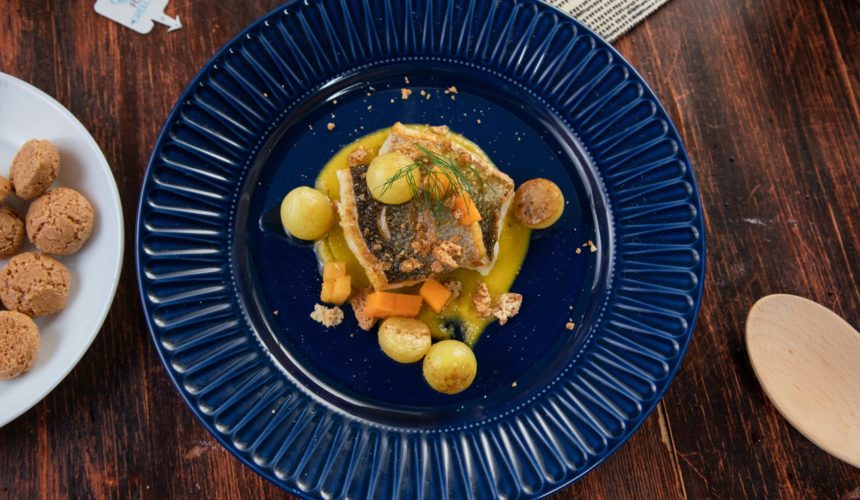 Branzino con zucca