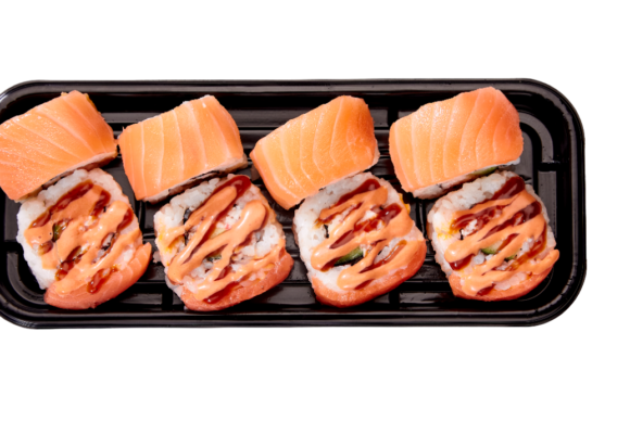 Rainbow salmone teriyaki piccante cena di San Valentino