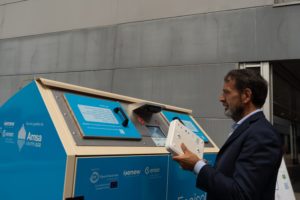 Erion: inaugurata a Piazza Portello a Milano l’eco-isola intelligente per la raccolta dei piccoli RAEE