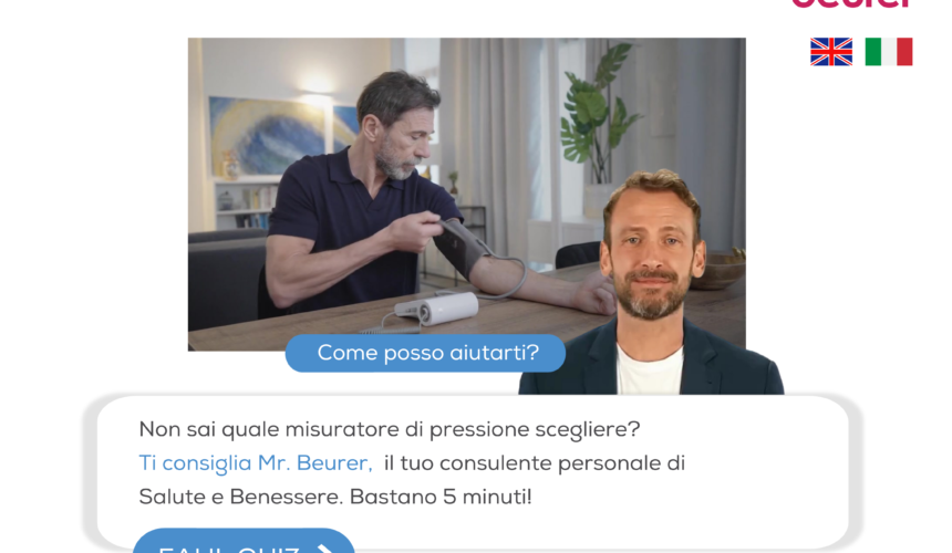 Beurer presenta "Mister Beurer": l'innovativo assistente digitale per la scelta guidata del misuratore di pressione