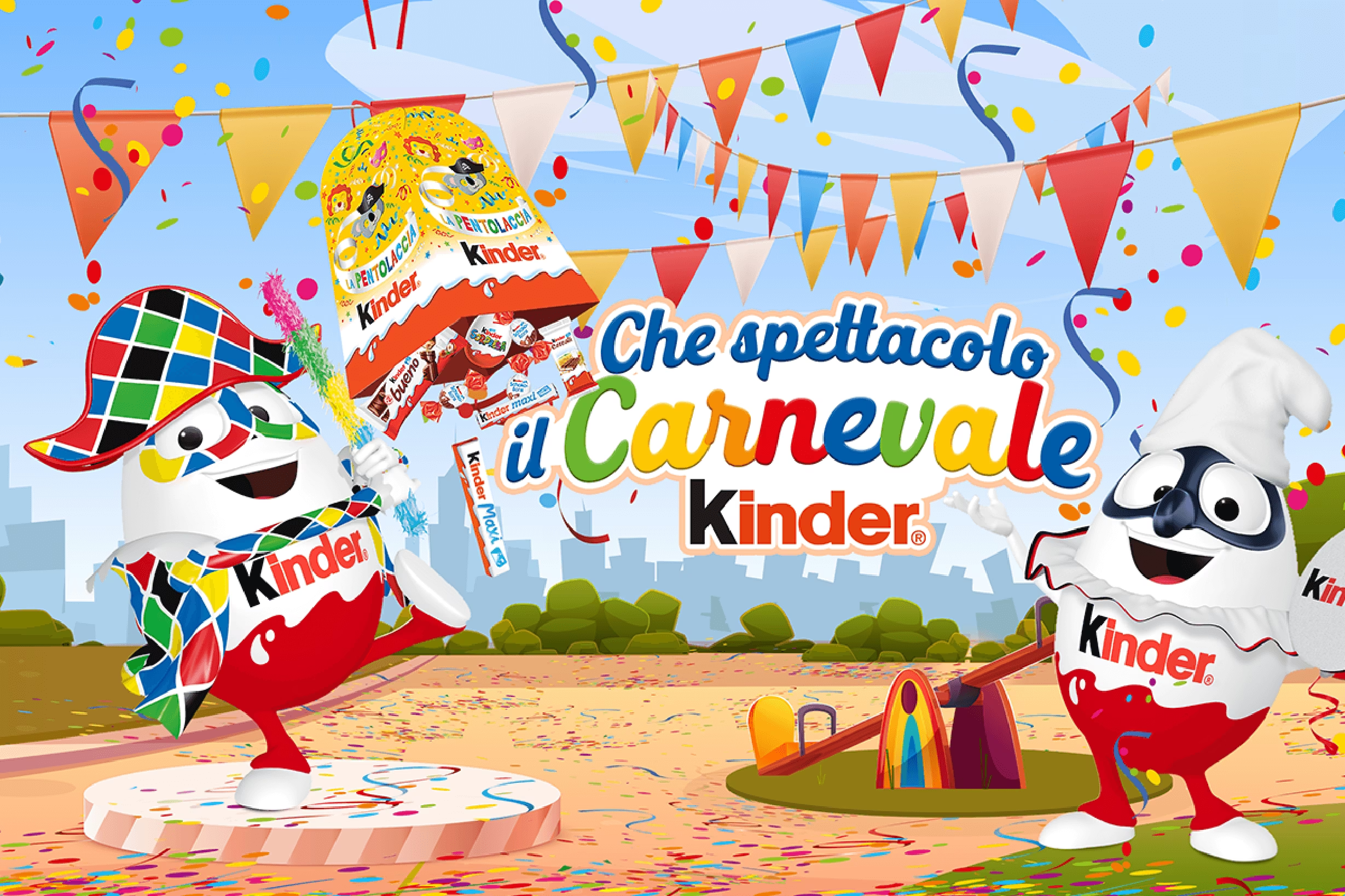 Carnevale Kinder: le date e le città per divertirsi insieme