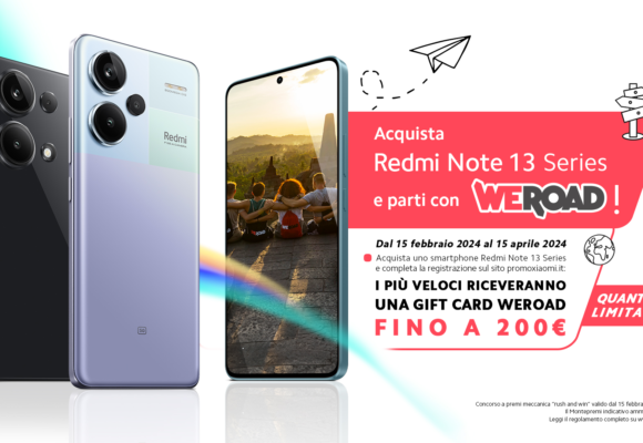 Redmi Note 13 Series ti porta in giro per il mondo con WeRoad!