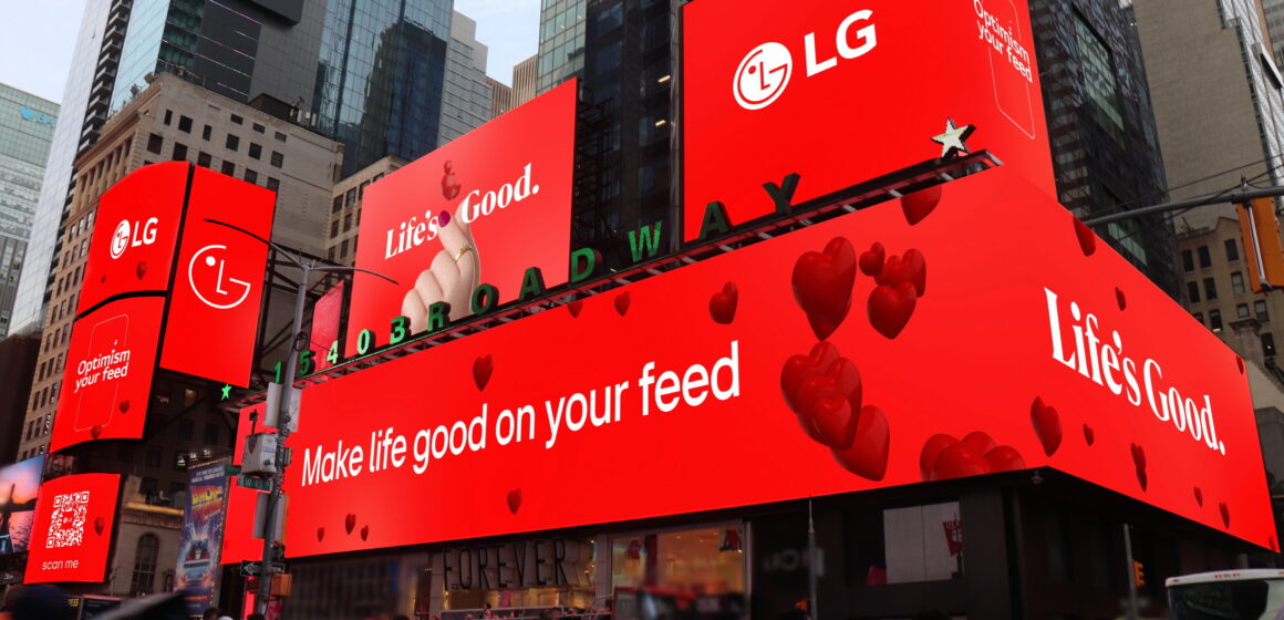LG lancia la campagna global “Optimism your feed”