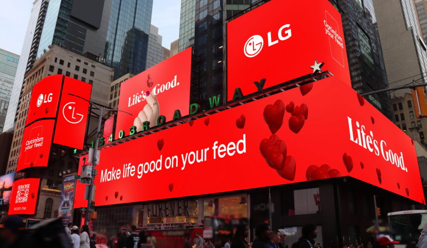 LG lancia la campagna global “Optimism your feed”