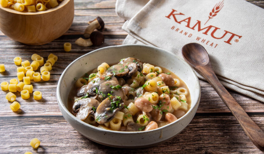 Giornata Mondiale dell'Alimentazione: KAMUT_pasta risottata con fagioli e funghi trifolati_1