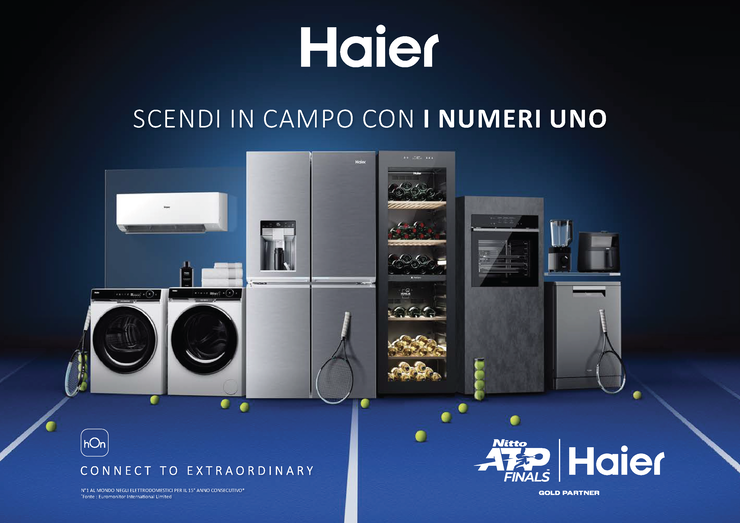 Haier a Torino come Gold Sponsor delle prossime Nitto ATP Finals