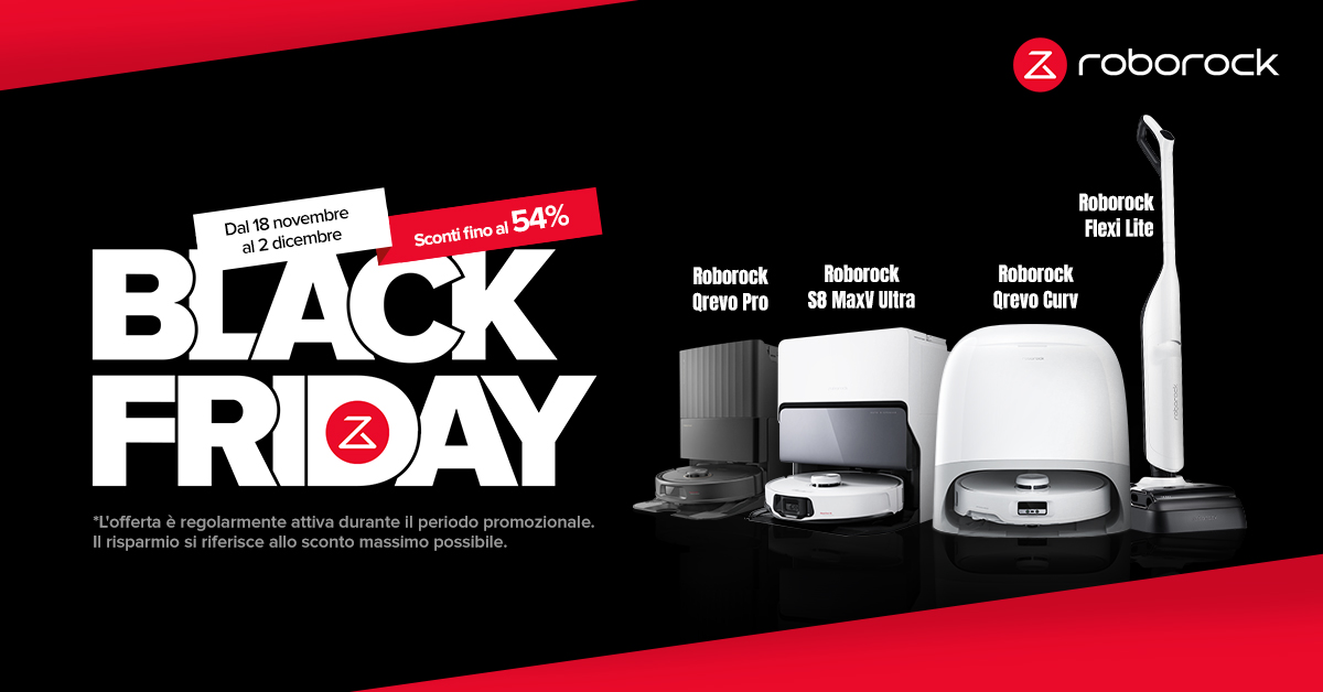 La guida alle promo Black Friday di Roborock