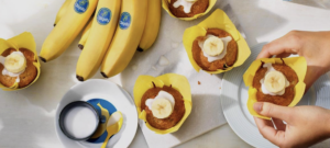 Cupcake cremosi vegani con banane ChiquitaCupcake cremosi vegani con banane Chiquita