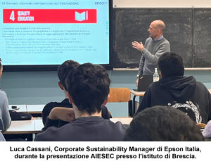 Epson insieme ad AIESEC nella Giornata Internazionale dell’Educazione